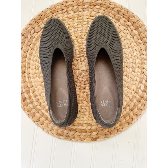 Eileen Fisher Heaven Stretch Knit Wedge Ballet Flat 7.5 - Picture 6 of 6